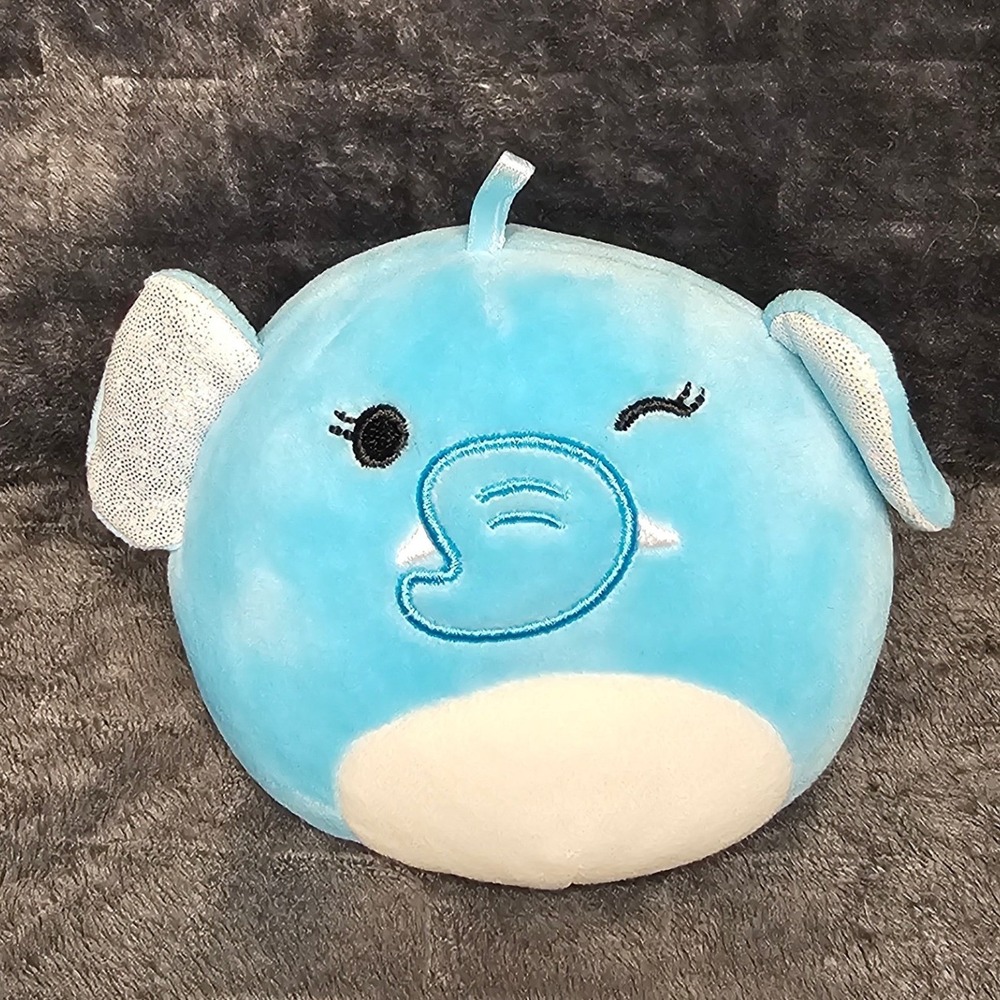 Squishmallows Mila the Elephant Blue 4" Holiday Ornament Plush K16-379BSHP-4